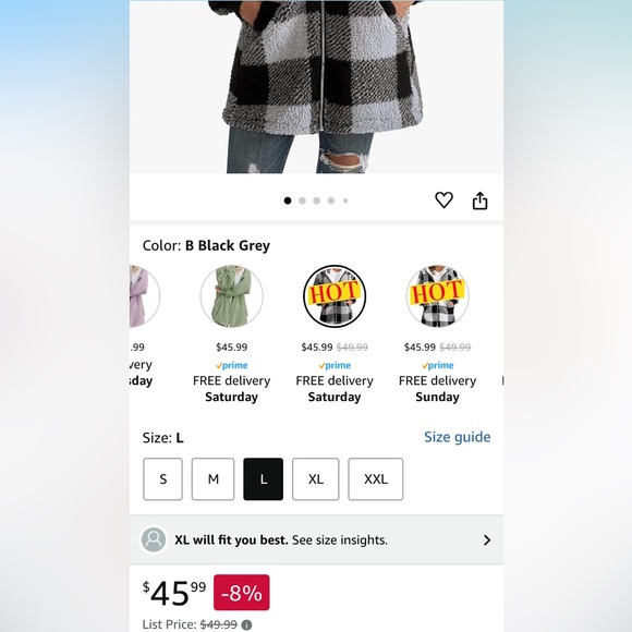 Womens Oversized Sherpa Jacket Fuzzy Fleece Jackets Zip Up Outerwear - Picture 2 of 10